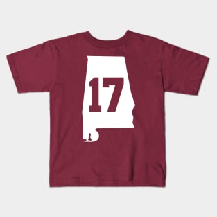 ALABAMA 17 CRIMSON Kids T-Shirt